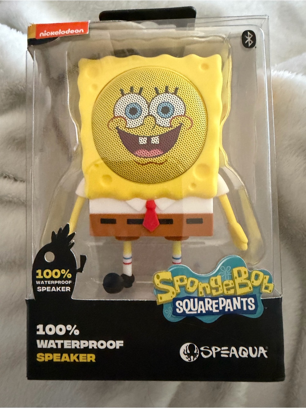 Speaqua Yellow SpongeBob SquarePants Character Waterproof Bluetooth Speaker